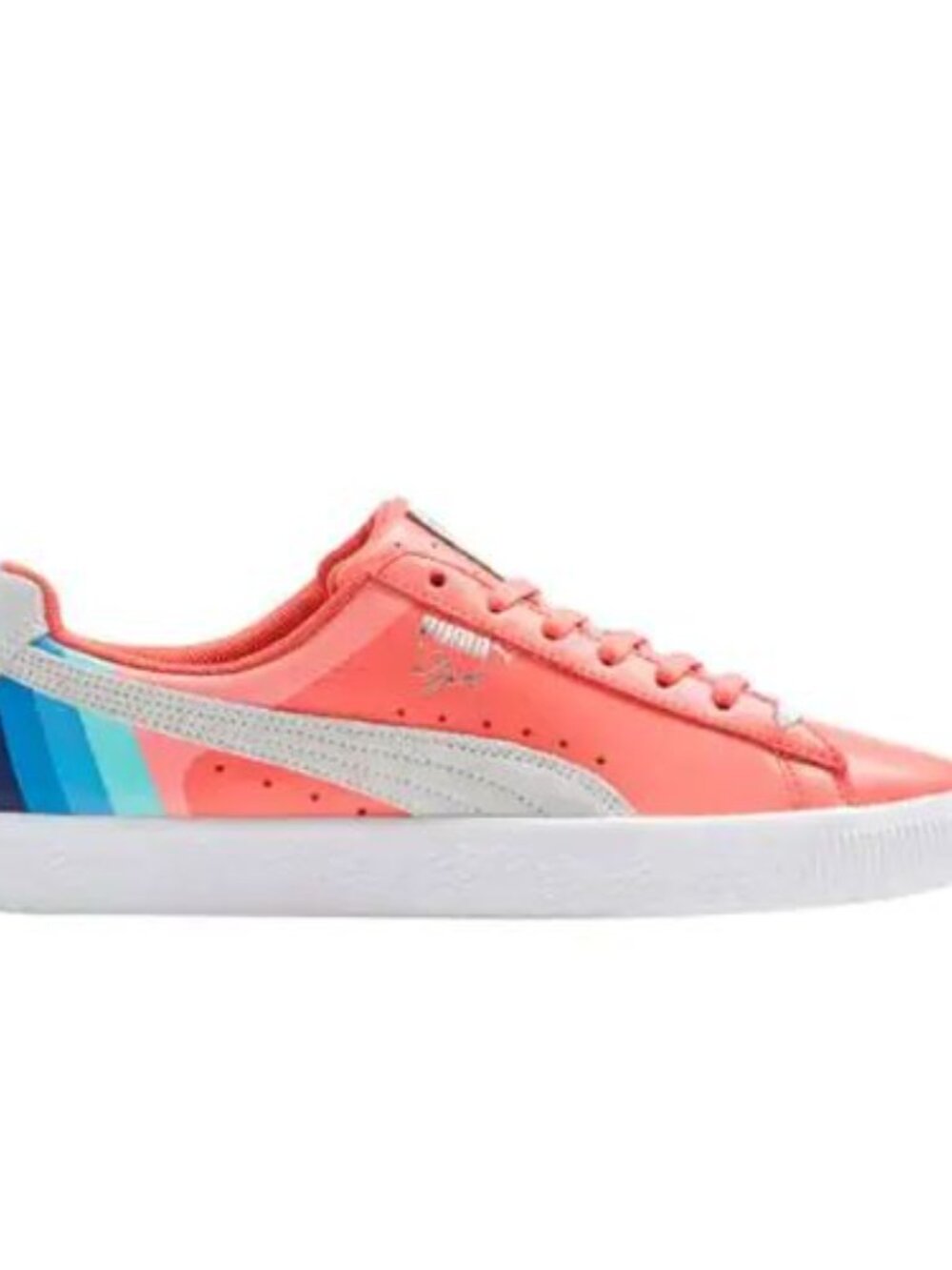 Puma Clyde x Pink Dolphin Porcelain Rose Men 9.5 Leather Sneakers limited editio